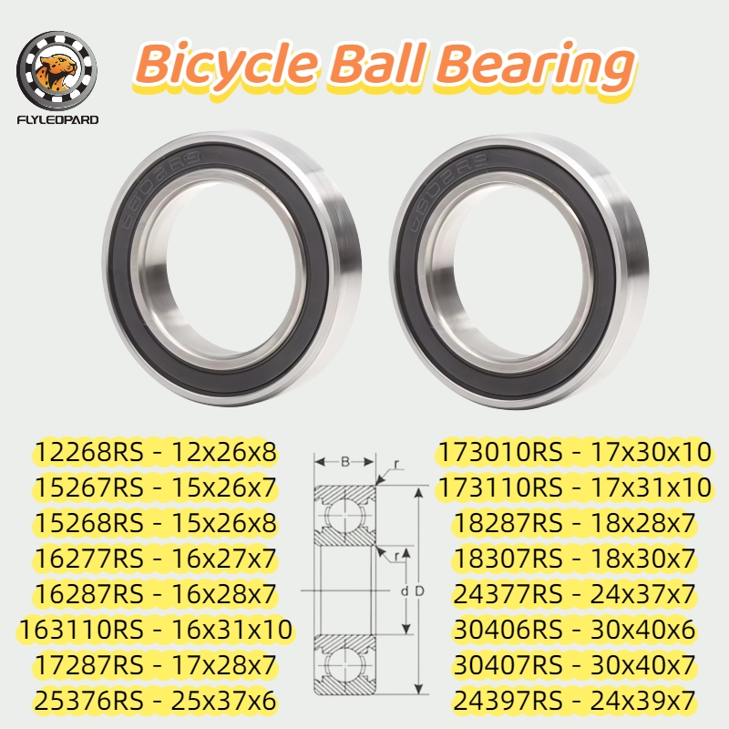 Bottom Bracket Press - 2/4Pcs 15267RS 15x26x7mm Bicycle Hub Bearing
