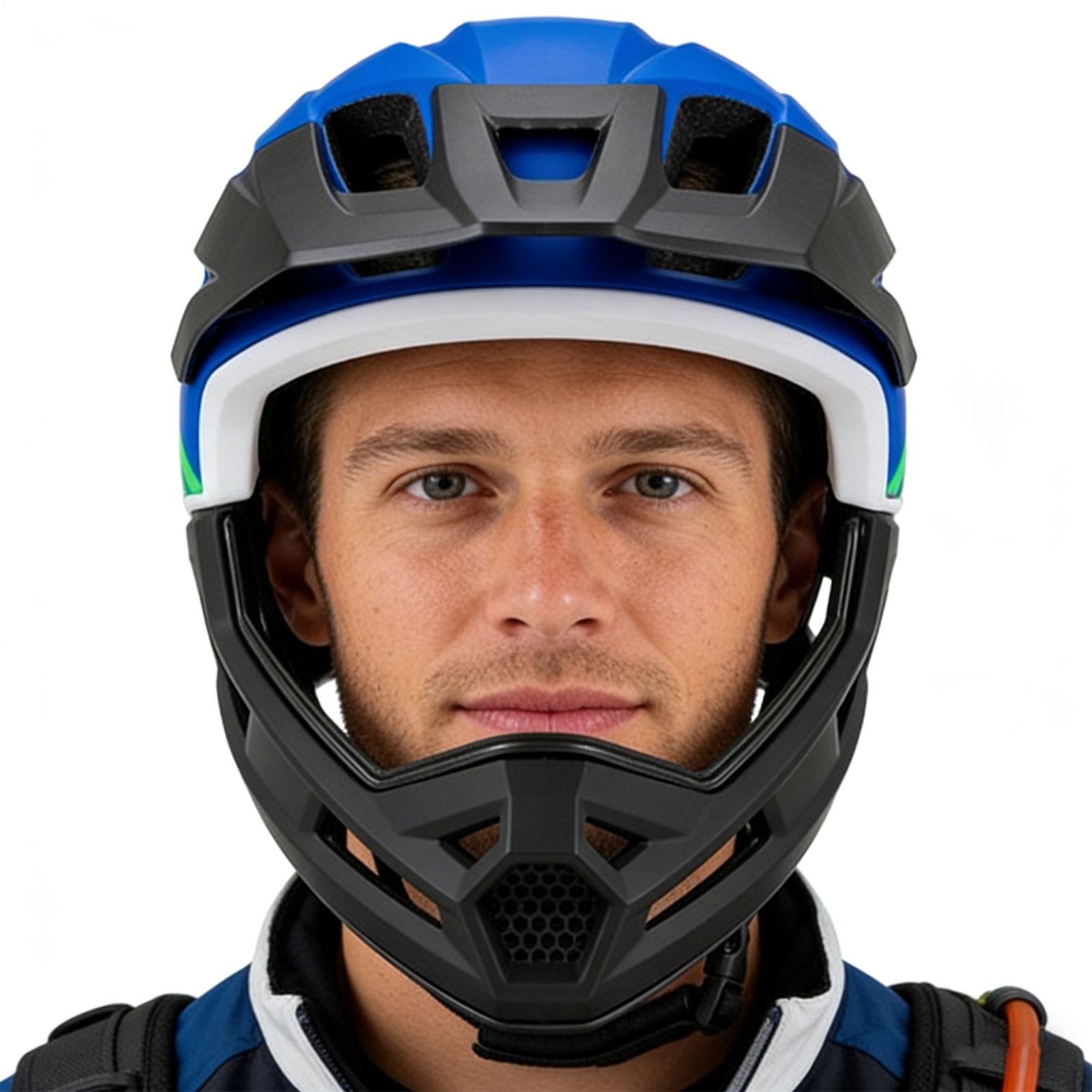 Mountain Biking Full Face Helmet - Full Face Bike Helmet Biking Head