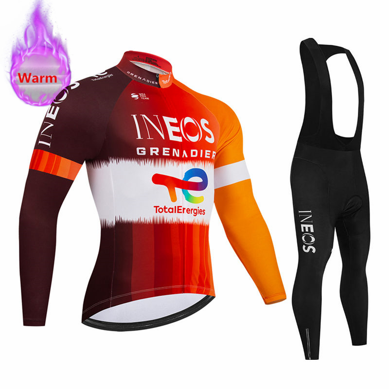 Mountain Biking Jersey - Ineos Team Winter Long Sleeve Thermal