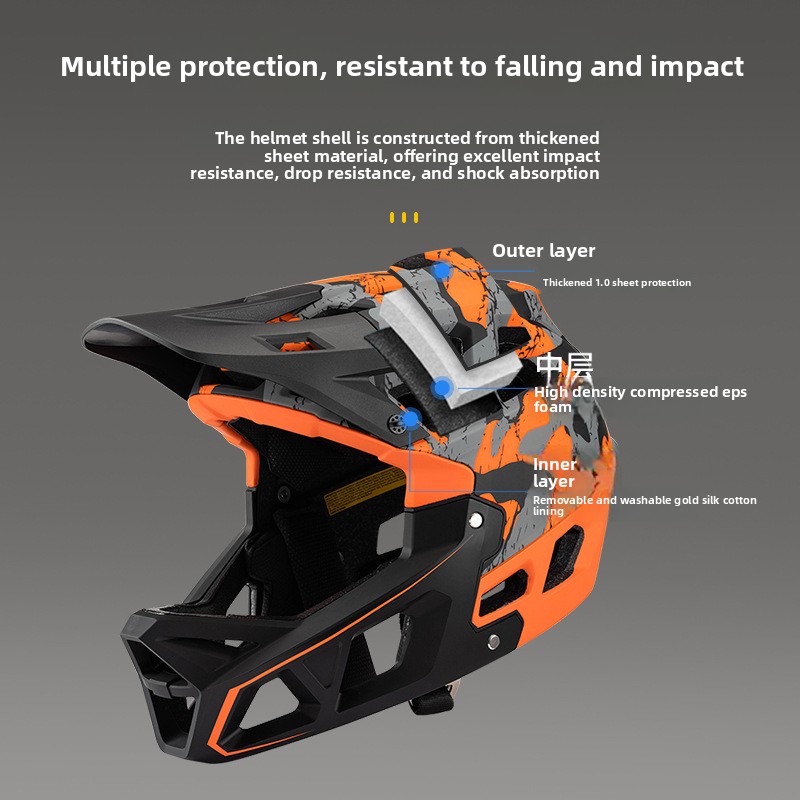 Hot Selling Mountain Bike Off- - Mountain Biking Full Face Helmet recension och pris