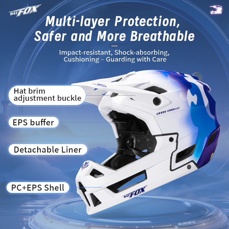 BATFOX Mountain Bike Full Face - Mountain Biking Full Face Helmet recension och pris