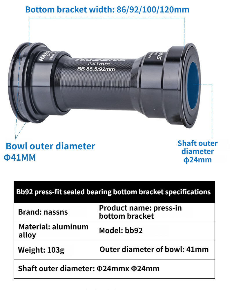 HASSNS bb92 pressfit bottom br - Bottom Bracket Press recension och pris