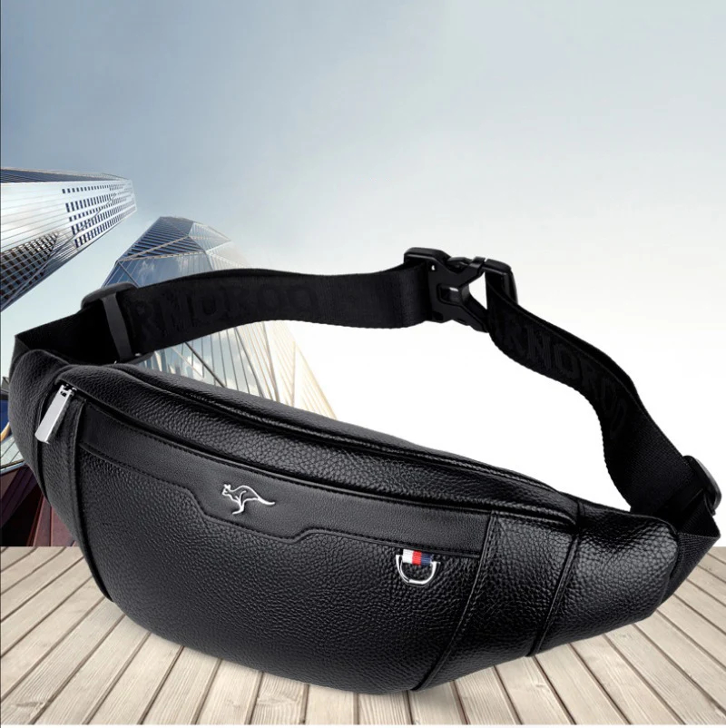Business Leather Waist Bag Mul - Mountain Biking Waist Pack recension och pris