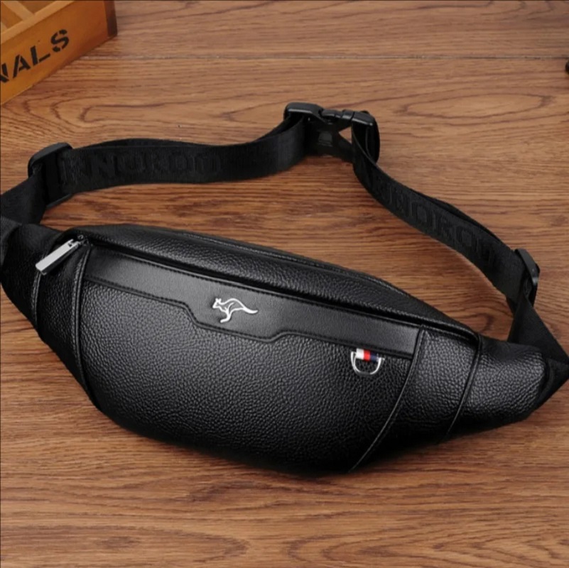 Business Leather Waist Bag Mul - Mountain Biking Waist Pack recension och pris
