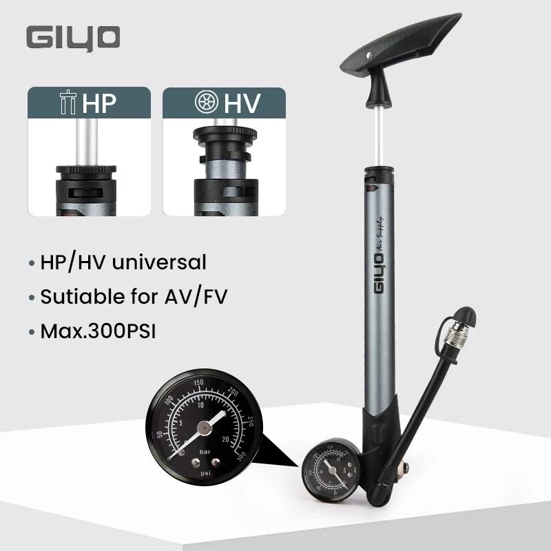 Giyo GS-41P 300psi Bicycle Sho - Shock Pump Suspension recension och pris
