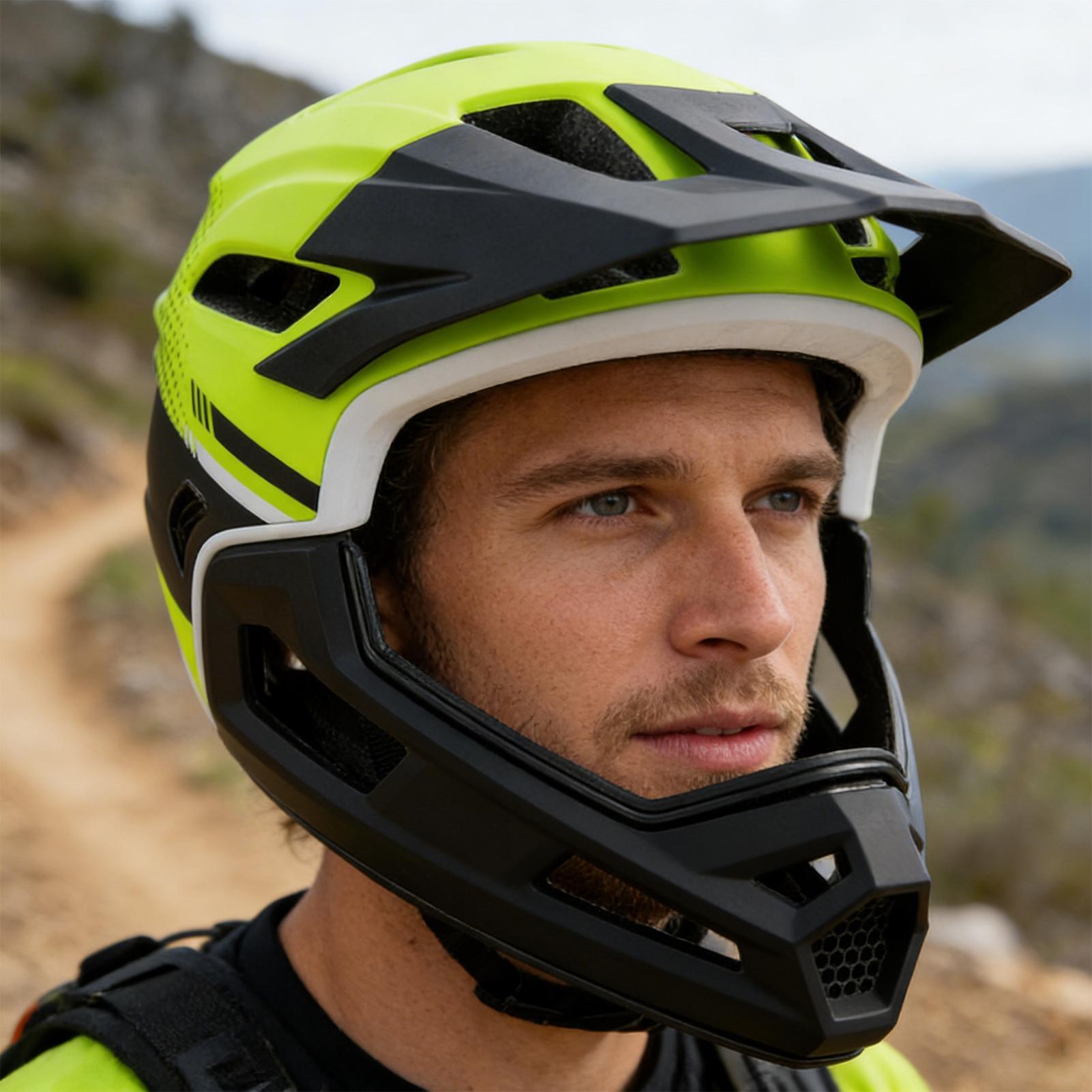 Bike Helmet Full Face Cycling  - Mountain Biking Full Face Helmet recension och pris