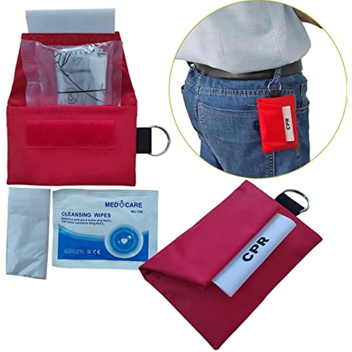 3 pcs CPR Face shield Key Chai - Mountain Biking First Aid Kit recension och pris