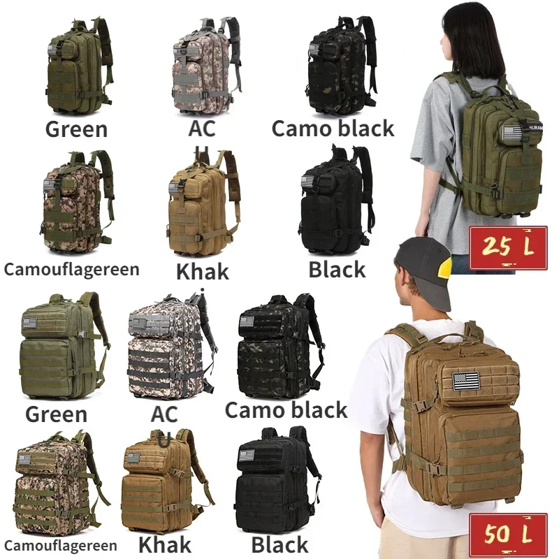 25L/50L Tactical Backpack Moll - Mountain Biking Waist Pack recension och pris